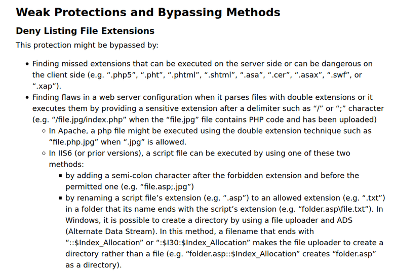 OWASP file_extension_deny_listing_bypass